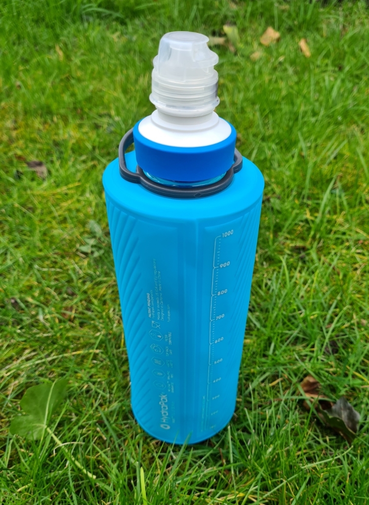 A good pairing is the HydraPak one litre Flux flask with BeFree filter. This soft-sided bottle will also stand upright unaided